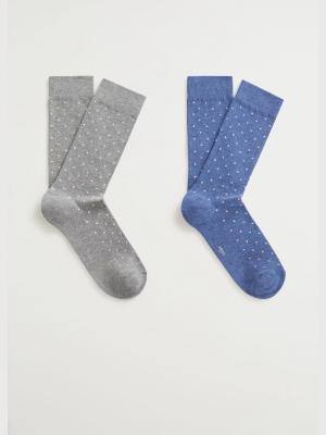 2 Pack Polka-dot Socks