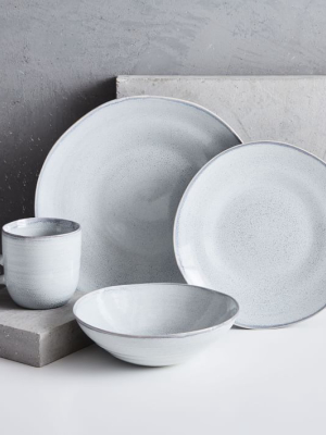 Reactive Gray Speckle Dinner Plates (set Of 4)