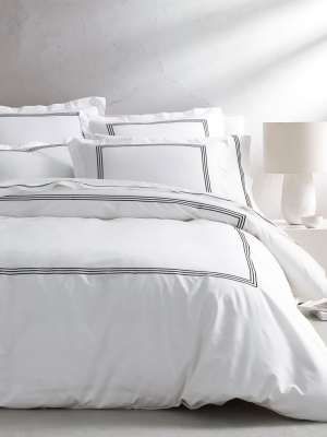 Strada Embroidered Percale Duvet