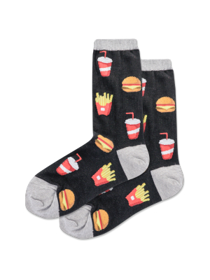 Women's Burger And Fries Crew Socks