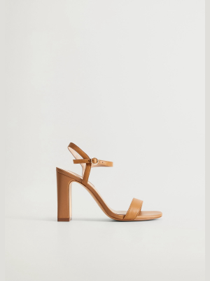 Heel Leather Sandals