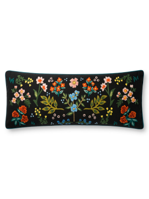 Loloi Rifle Paper Co. Pillow - Black/multi