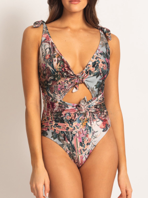 Paraiso Knotted One Piece (final Sale)