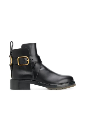 Chloé Diane Buckle Detailed Ankle Boots