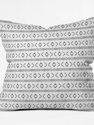 16"x16" Little Arrow Design Co Mud Cloth Stitch Throw Pillow - Deny Designs