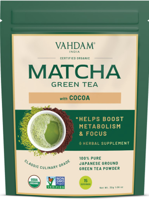 Cocoa Matcha Green Tea Powder, 1.76oz