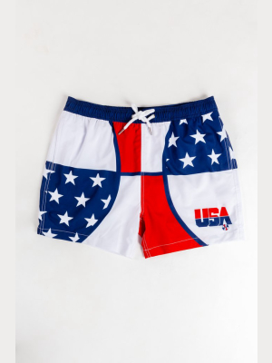 The Slam Dunk | Usa Basketball Swim Trunks