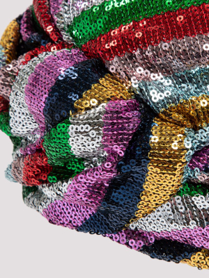 Maison Michel Helen Sequin Turban