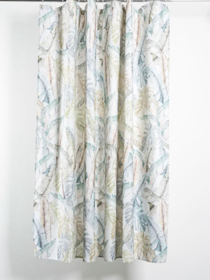 Jungled Artist Cotton Shower Curtain (waterproof) By Sophie Probst