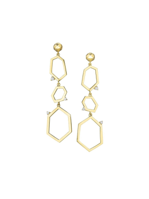 Jackson 3-drop Link Earrings