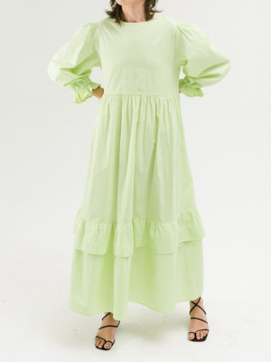 Muumuu Tier Ruffle Dress