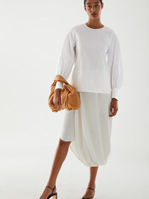 Organic Cotton Oversized Cuff Top