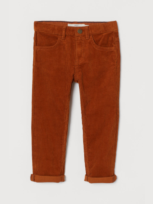 Slim Fit Corduroy Pants