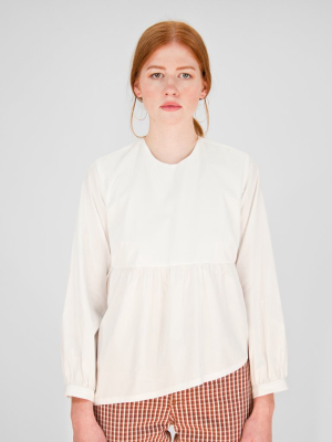 Beth - Daisy Top / White Cotton