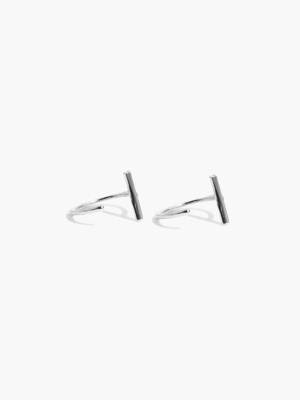 Melissa Joy Manning® Sterling Silver Bar Hug Hoops