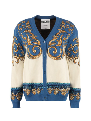 Moschino Motif Jacquard Cardigan