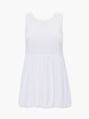 Sleeveless Shirred Top