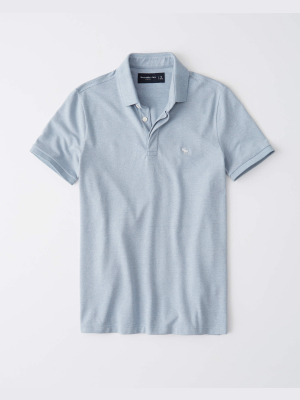 Concealed Placket Stretch Icon Polo