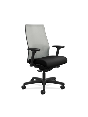 2.0 Ignition Mid Back Adjustable Lumbar Work Chair Black - Hon