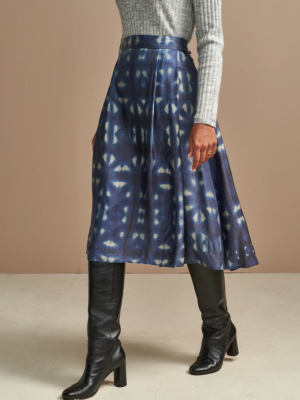 Bellerose - Pacific Skirt: Blue And White