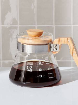 Hario 600-ml Olivewood Coffee Server