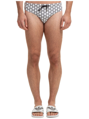 Balmain Logo Motif Drawstring Swimming Briefs
