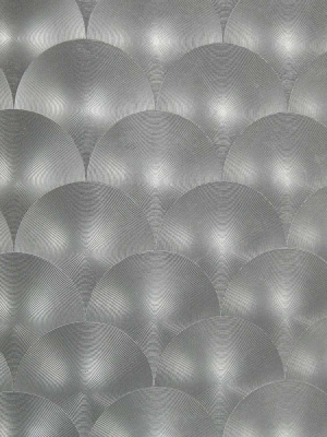 Silver Metallic Circles Wallpaper By Julian Scott Designs