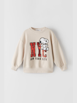 Snoopy ® Peanuts Sequin Sweatshirt