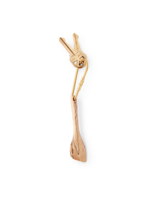 Spalted Pixi Spatula - Keychain