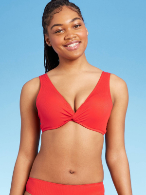 Women's Light Lift Bralette Bikini Top - Shade & Shore™ Red