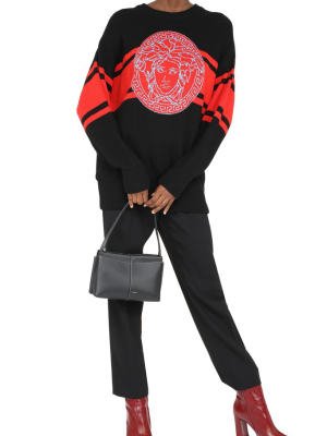 Versace Medusa Intarsia Sweater