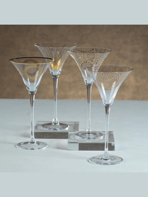 Celebration Martini Glass Assortment - S/4
