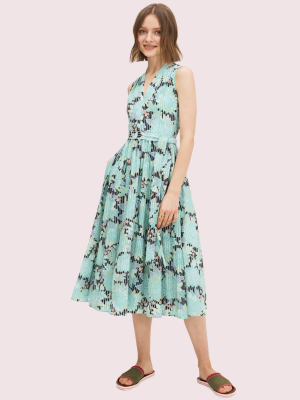 Dahlia Bloom Burnout Dress