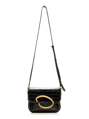 Oath Croc-effect Leather Shoulder Bag