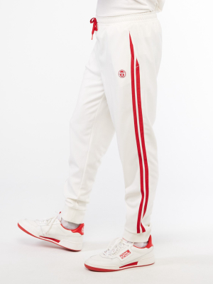 Tennis Young Line Track Pants - Blanc De Blanc/tango Red