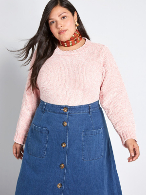 On And Soft Again Chenille Sweater