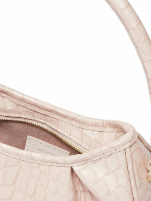 Small Dimple Croco-print Pearl Magnolia Pink / Delivery In 2 Weeks