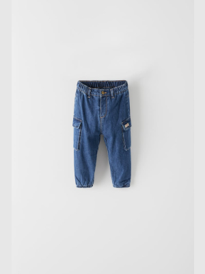 Lined Cargo Jeans