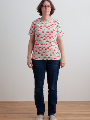 Women's Glasgow Top - Mushrooms Sage