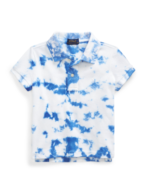 Tie-dye Stretch Mesh Polo