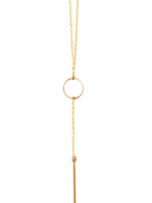 Bar Lariat Necklace