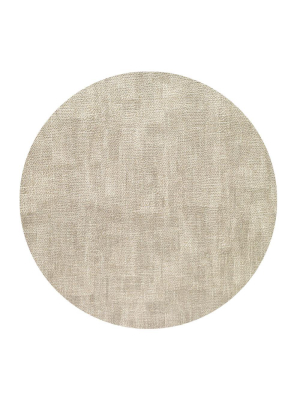 Bodrum Luster Round Placemat - Birch - Set Of 4