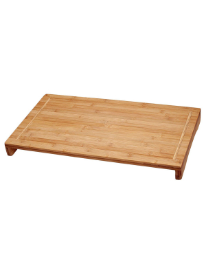 Lipper International Durable Bamboo Over The Sink Or Stove Cutting Board, Large