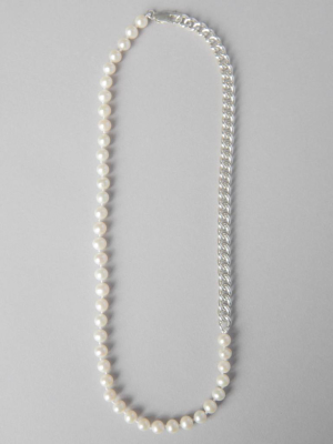 Freshwater Pearls + Sterling Silver Chain