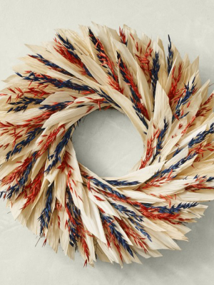 Patriotic Pinwheel Wreath