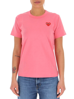 Comme Des Garçons Play Heart Patch T-shirt