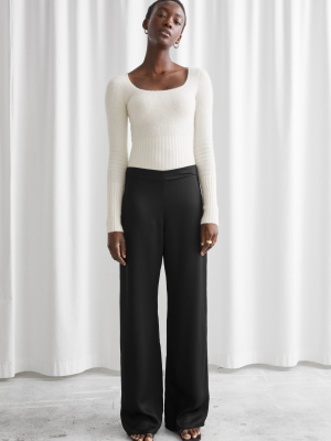 Relaxed Flared Trousers