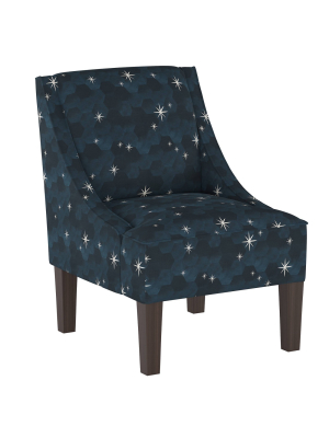 Swoop Armchair Starlit Blue - Skyline Furniture