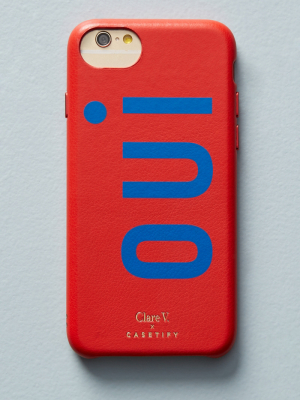 Clare V. X Casetify Oui Leather Iphone Case