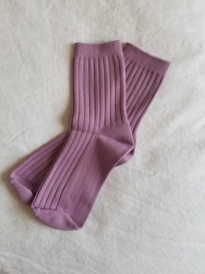 Knit Rib Socks - Solid